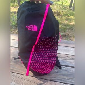 The North Face Diad 18 Backpack, Black and Hot Pink